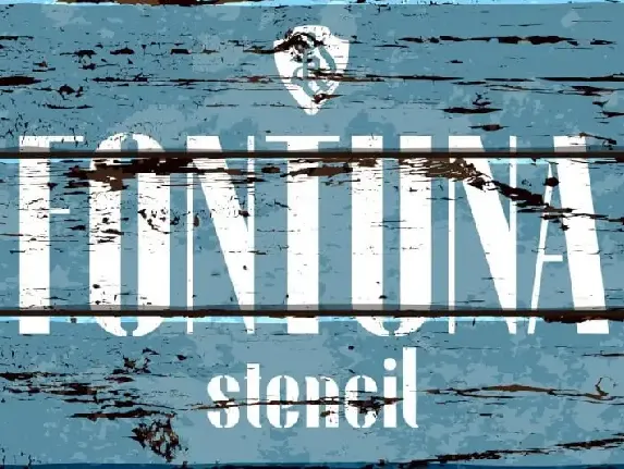 Fontuna stencil Display