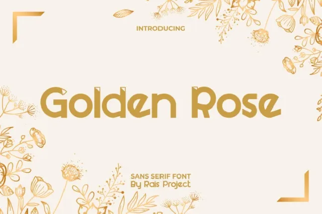 Golden Rose font