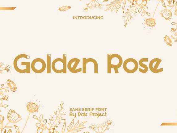 Golden Rose font