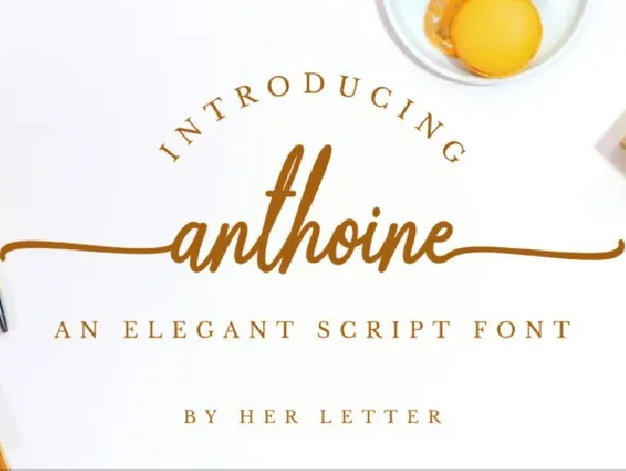 Anthoine Handwritten font