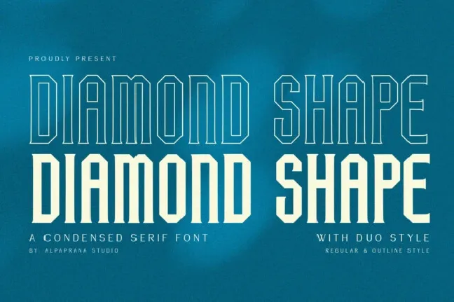 Diamond Shape font