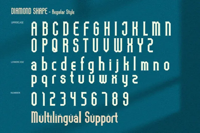 Diamond Shape font