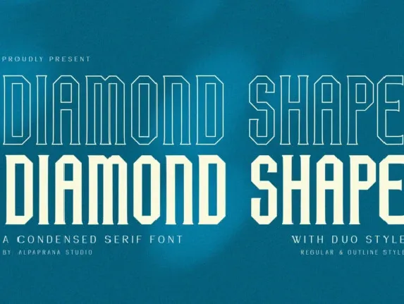 Diamond Shape font