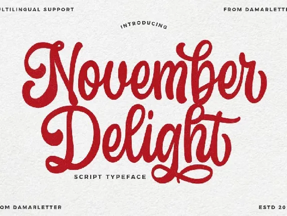 November Delight font