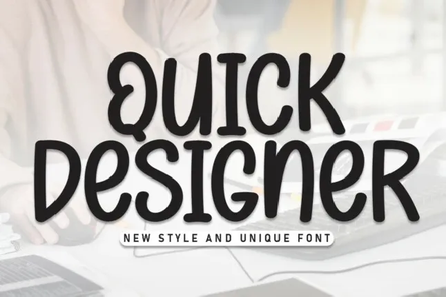 Quick Designer Display font