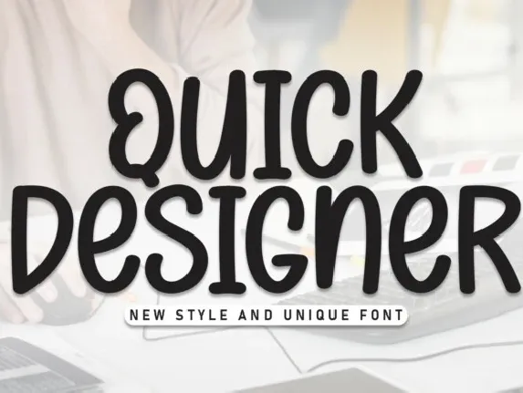 Quick Designer Display font