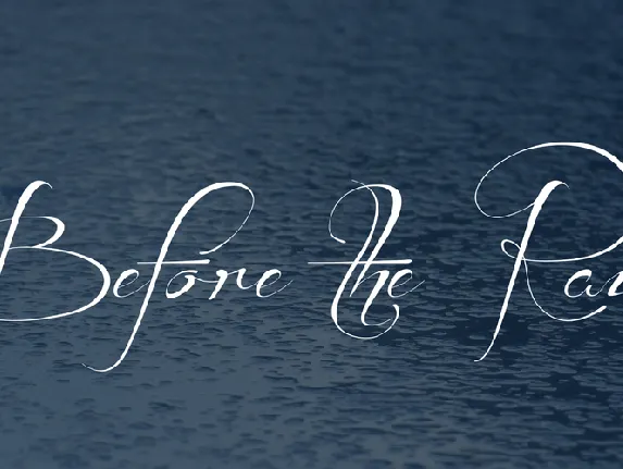 Before the Rain font