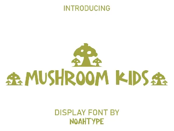 Mushroom Kids Demo font