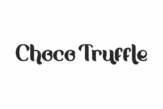 Choco Truffle Demo font