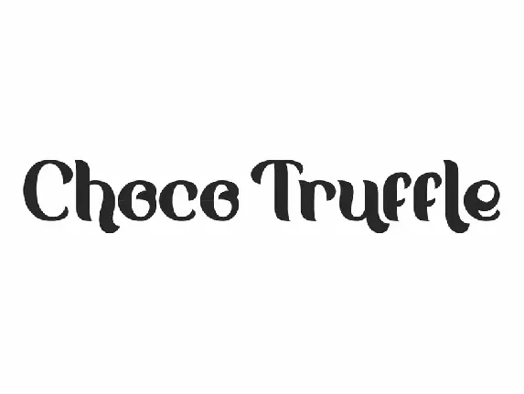 Choco Truffle Demo font