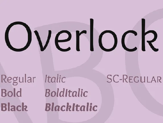 Overlock font