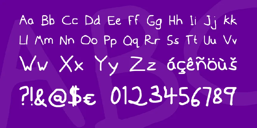 Mousedrawn font