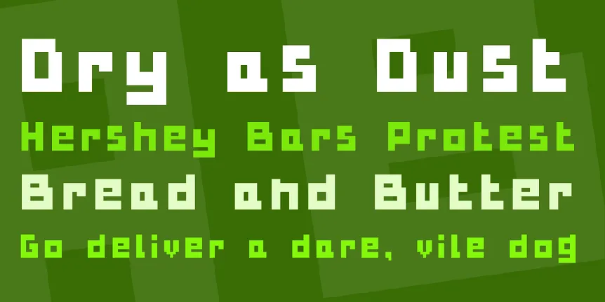 Bulky Pixels font