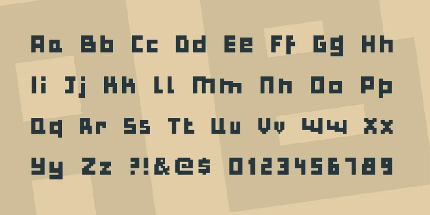 Bulky Pixels font