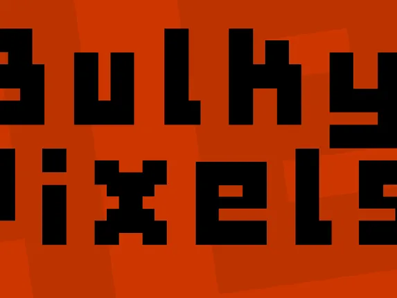 Bulky Pixels font