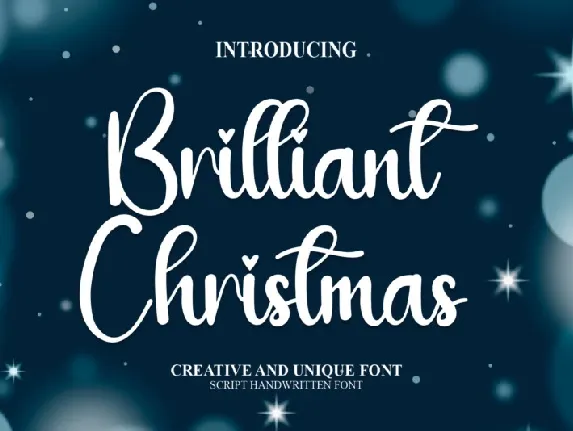 Brilliant Christmas font