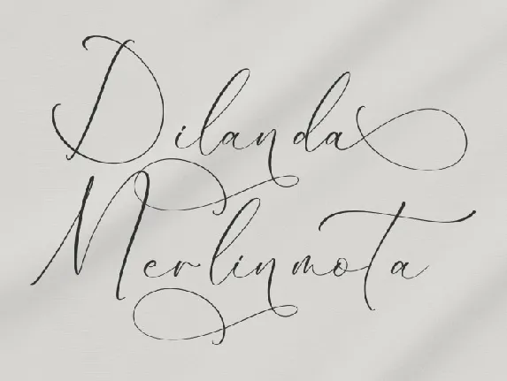 Dilanda Merlinmota font