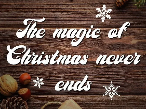 Christmas Time Script Typeface font