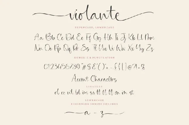 Violante Calligraphy font