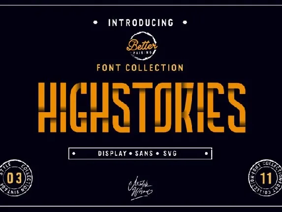 Highstories Family font