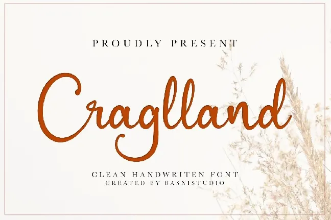 Craglland font