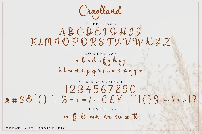 Craglland font