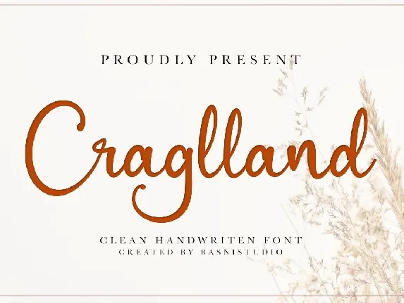 Craglland font