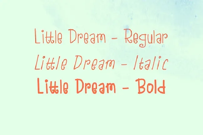 Little Dreams Demo font