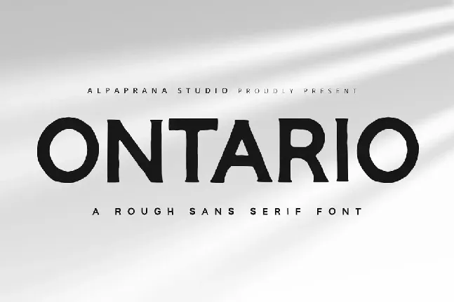 Ontario font