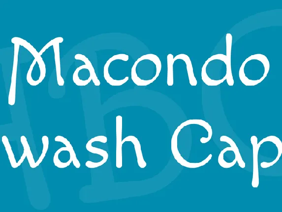 Macondo Swash Caps font