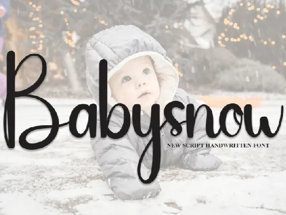 Babysnow Script font