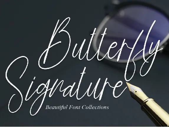 Butterfly Signature font