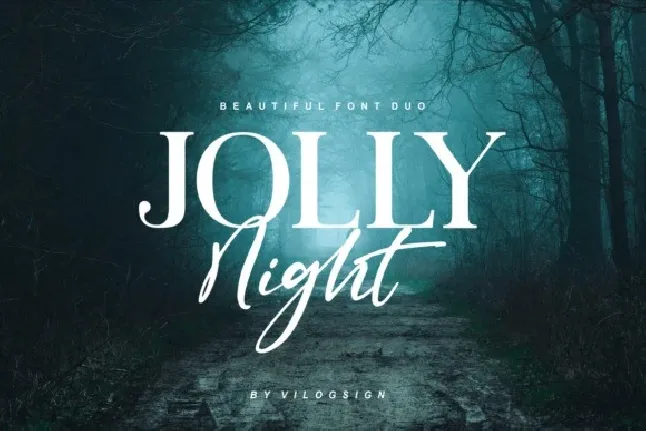 Jolly Night Duo font