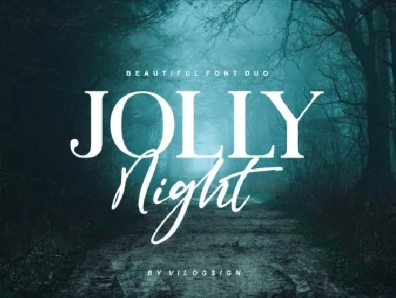 Jolly Night Duo font