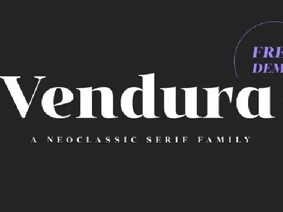 Vendura Sans Serif Demo font