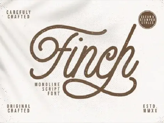 Finch Script font