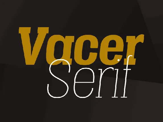 Vacer Serif Personal font