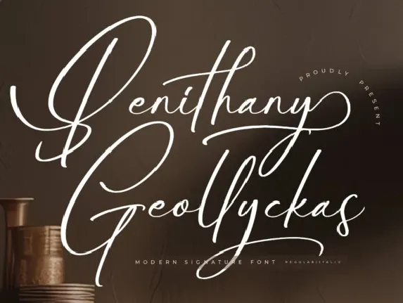 Benithany Geollyckas font