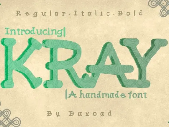 Kray Typeface font