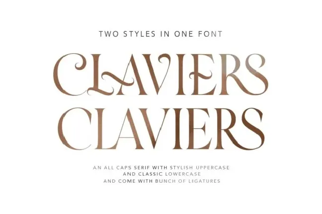 Claviers font