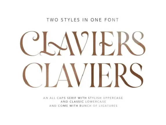 Claviers font