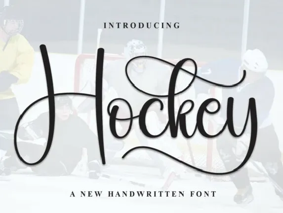 Hockey Calligraphy font