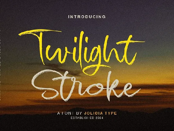 Twilight Stroke font