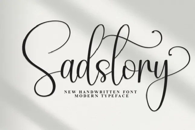 Sadstory Script font