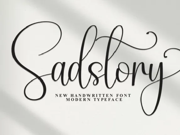 Sadstory Script font