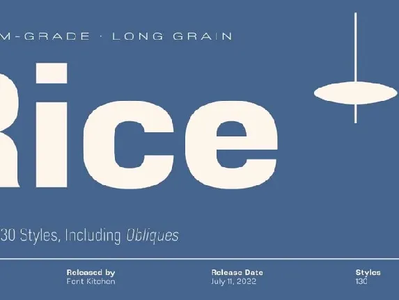 Rice font