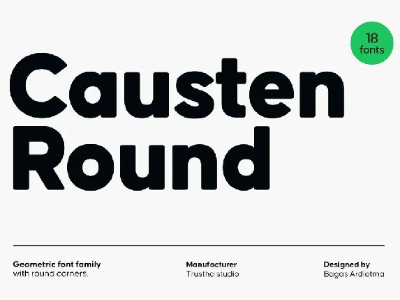 Causten Round font