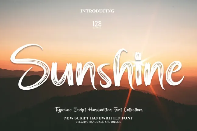 Sunshine Brush font