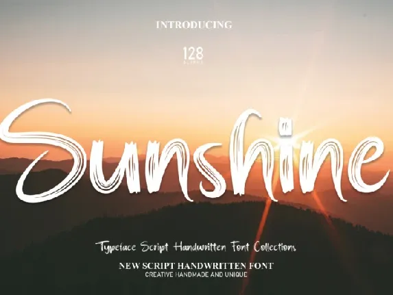 Sunshine Brush font