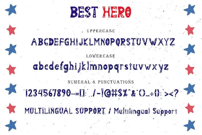 BEST HERO font